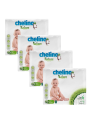 Pack 4 Pañales Chelino Nature T6 (17-28 kg) - 108 unidades