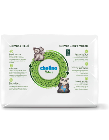 Pañales Chelino Nature T3 - (4-10 kg) - 36 unidades