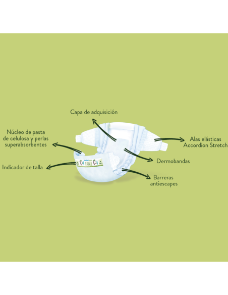 Pañales Chelino Nature T5 - (13-18 kg) - 30 unidades