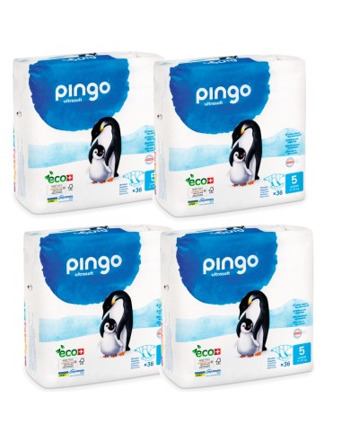 Pack Pingo Talla 5 caja 144uds. Ecológicos ( 11-25 kg.)