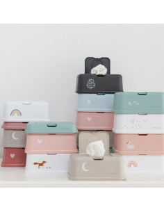 Caja viaje toallitas blanca estrellitas - Funkybox 2