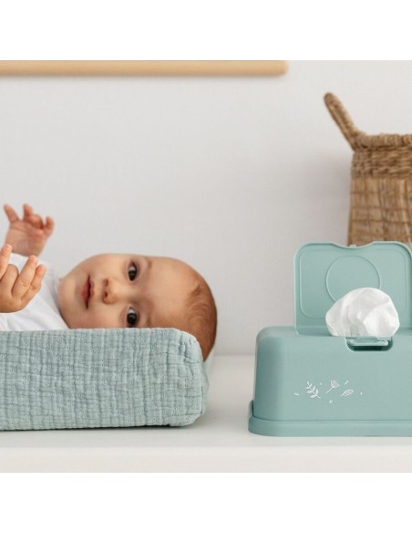 Caja viaje toallitas azul pastel  - Funkybox