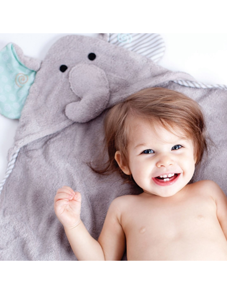 Oferta Toalla bebé elefante Zoocchini