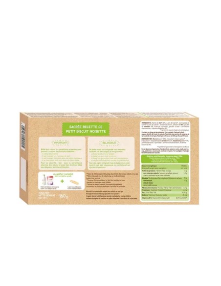 Compra ahora Galletas Crecimiento Avellana 160g - Babybio - Nappy.es