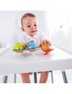 Juego de sonajeros adhesivos 0m+ Hape (3 uds) | Nappy.es 2