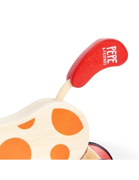 Perrito Pepe de Arrastre Hape +12M | Juguete de Madera