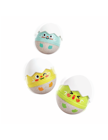 Sonajeros Tambaleantes de Polluelos |Hape - Nappy.es