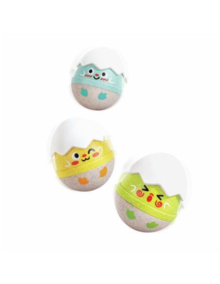 Felices sonajeros tambaleantes de polluelos 0m+ Hape | Nappy.es