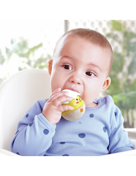 Felices sonajeros tambaleantes de polluelos 0m+ Hape | Nappy.es