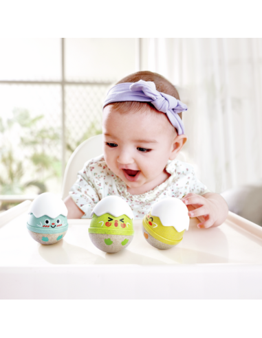 Felices sonajeros tambaleantes de polluelos 0m+ Hape | Nappy.es