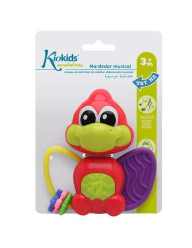 Mordedor musical dinosaurio 3M+ Kiokids