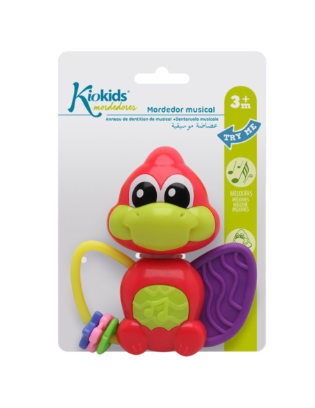 Mordedor musical dinosaurio 3M+ Kiokids