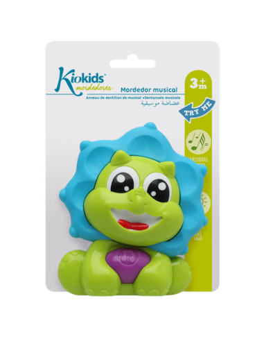 Mordedor musical dinosaurio 3M+ Kiokids