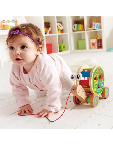 Caracol clasificador de formas | Hape - Nappy.es