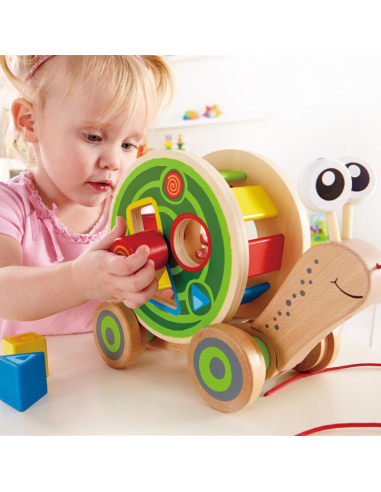 Caracol clasificador de formas | Hape - Nappy.es