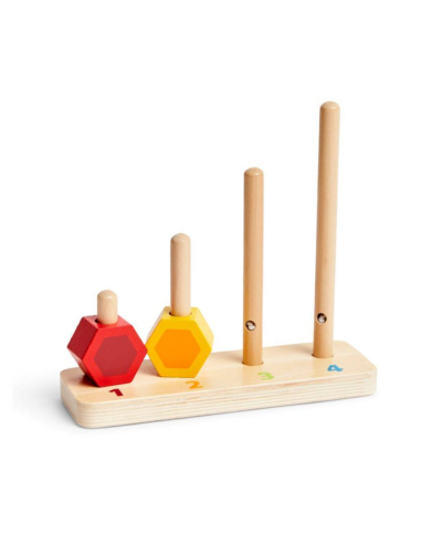 Juego madera Apilar y Contar | Hape - Nappy.es