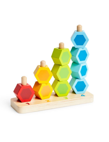 Juego madera Apilar y Contar | Hape - Nappy.es