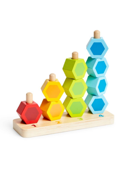 Juego madera Apilar y Contar | Hape - Nappy.es