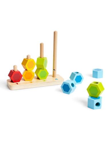 Juego madera Apilar y Contar | Hape - Nappy.es