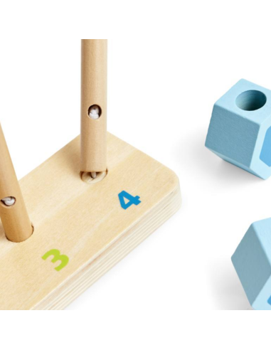 Juego madera Apilar y Contar | Hape - Nappy.es