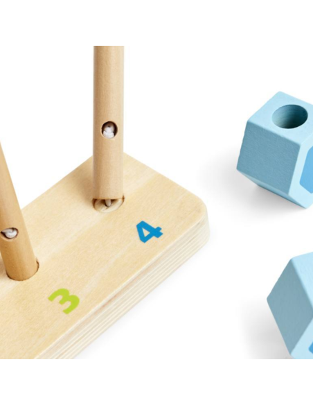 Juego madera Apilar y Contar | Hape - Nappy.es