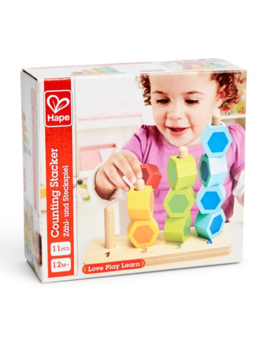 Juego madera Apilar y Contar | Hape - Nappy.es
