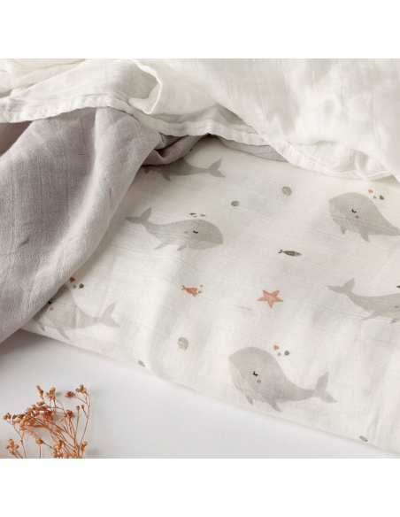 Oferta set 3 muselinas de bambú Kiokids