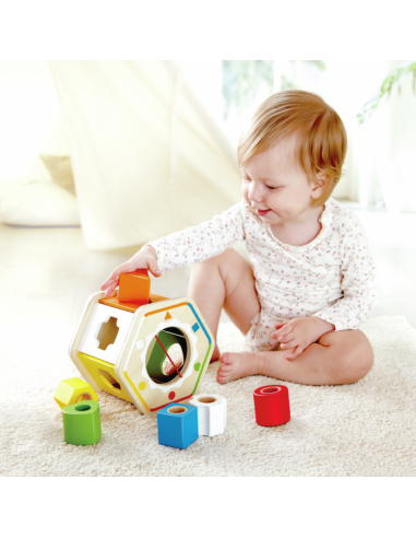 Compra uguete de madera clasificador de formas | Hape - Nappy.es