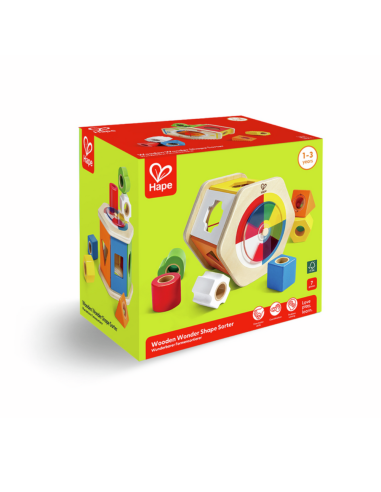 Compra uguete de madera clasificador de formas | Hape - Nappy.es