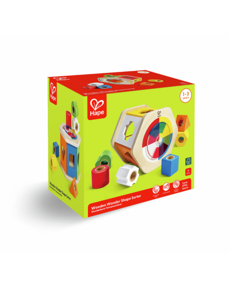 Compra uguete de madera clasificador de formas | Hape - Nappy.es