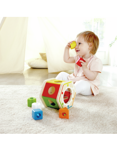 Compra uguete de madera clasificador de formas | Hape - Nappy.es