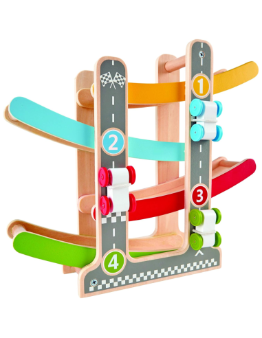 Circuito coches de carreras | Hape - Nappy.es