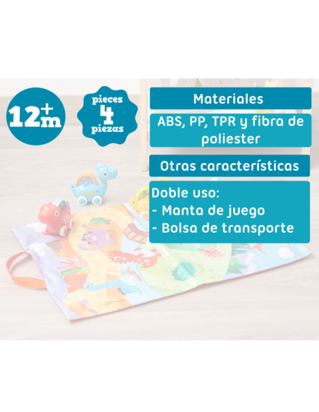 Manta de actividades con dinosaurios | Kiokids - Nappy.es