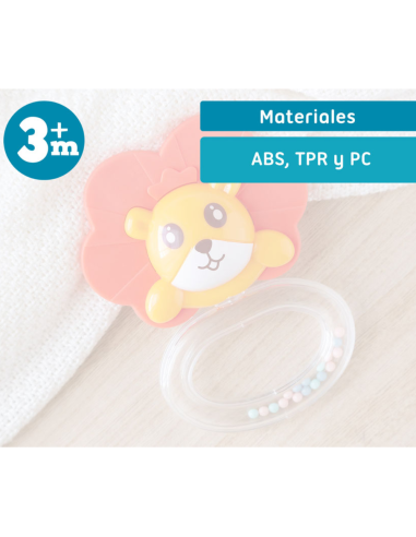 Sonajero mordedor animalitos 3M+ Kiokids