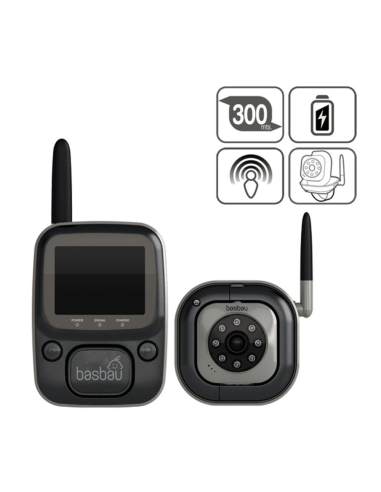 sistema-videovigilancia-bb202-black-digital-basbau-1.jpg – Vista frontal del monitor y cámara.