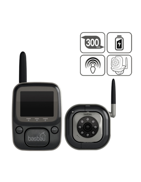 sistema-videovigilancia-bb202-black-digital-basbau-1.jpg – Vista frontal del monitor y cámara.