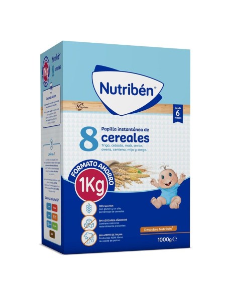 papilla-8-cereales-nutriben-1.jpg – Vista frontal del pack.