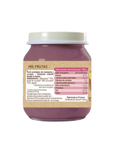 Oferta Potito manzana y ciruela tarrito130g. +4M BabyBio