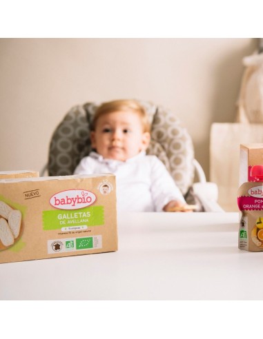 Compra ahora Galletas Crecimiento Avellana 160g - Babybio - Nappy.es