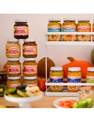 Compra ahora Potito melocotón y manzana tarrito 130g. +4M BabyBio