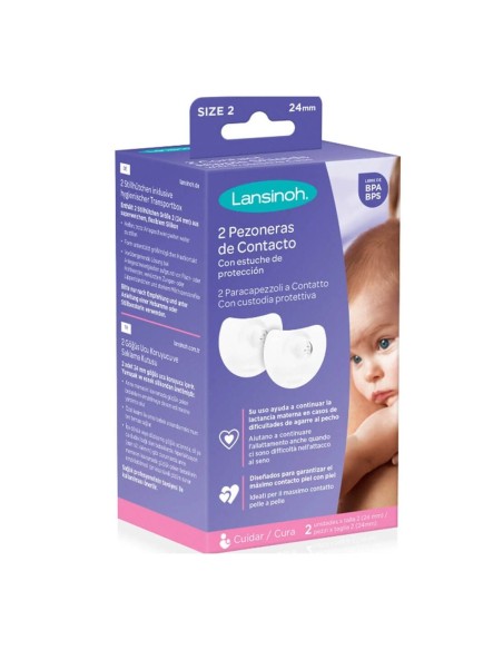 Pezoneras de Contacto para lactancia 20 mm (2 uds) Lansinoh