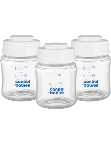 Botellas almacenaje leche materna 3 uds. Canpol Babies