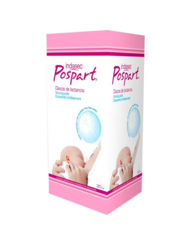 Discos lactancia postparto 30 uds. Indasec