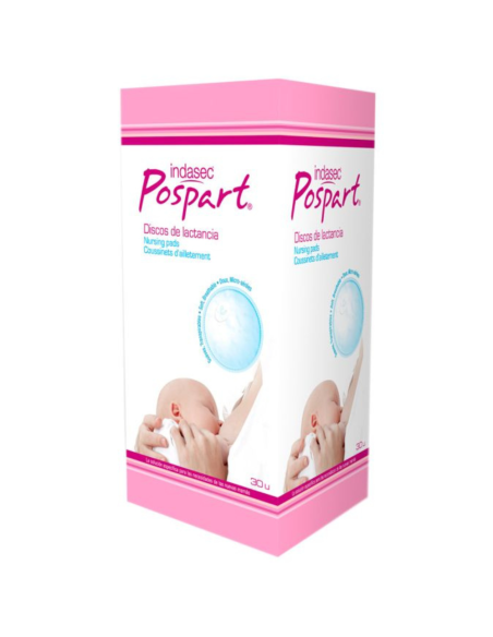 Discos lactancia postparto 30 uds. Indasec