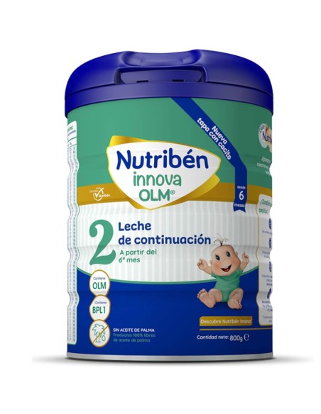 Oferta Pack 2 uds. Leche de formula Innova 2 800g. +6M Nutribén