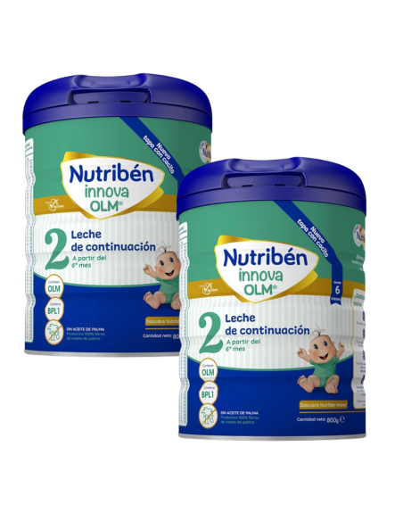 Oferta Pack 2 uds. Leche de formula Innova 2 800g. +6M Nutribén