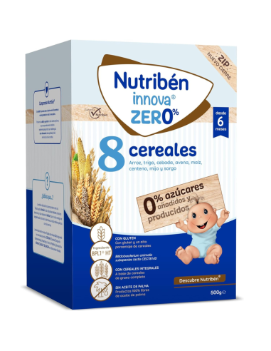 Pack 2 uds. Papilla innova 8 cereales | Nutribén - Nappy.es