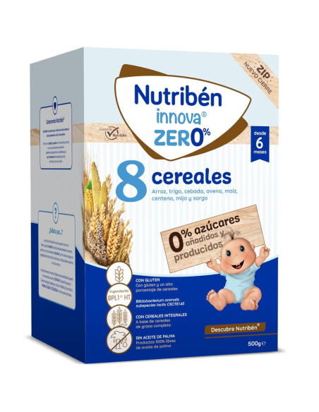 Pack 2 uds. Papilla innova 8 cereales | Nutribén - Nappy.es
