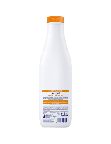 lactovit-gel-bano-protector-activit-750ml-2.jpg – Detalle de etiqueta y logotipo Lactovit