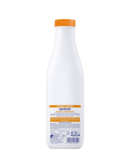 lactovit-gel-bano-protector-activit-750ml-2.jpg – Detalle de etiqueta y logotipo Lactovit